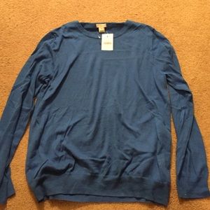 JCrew blue sweater