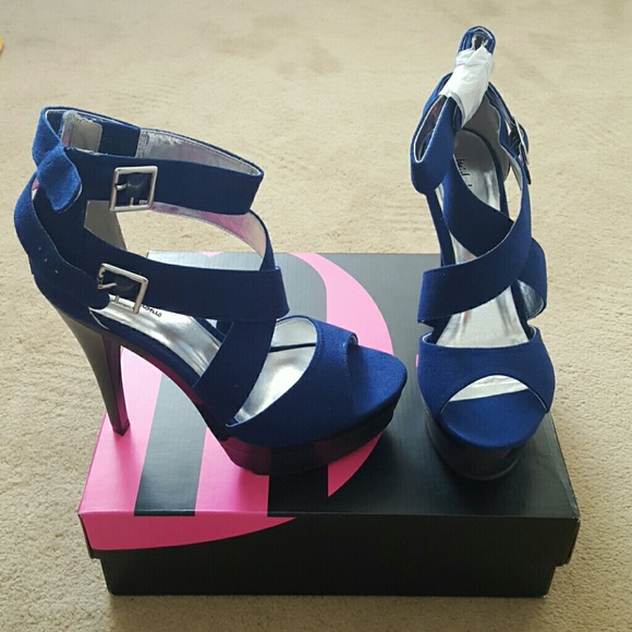 Blue Suede heels