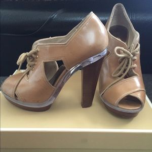 Michael Michael Kors Nude Townsend Oxford Booties