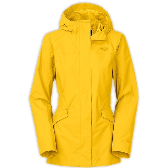Yellow North Face Rain Jacket