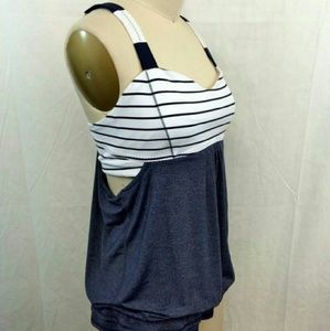 Back on Track Tank Quiet Stripe