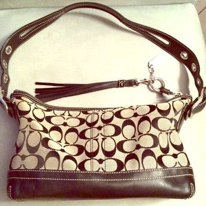 Authentic Coach signature satchel