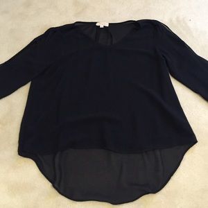 Black blouse by Lost April from urban outfitters