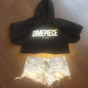 Dimepiece crop sweatshirt