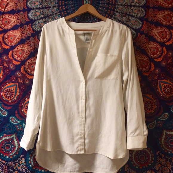 Orvis Tops - White Silk Button Down
