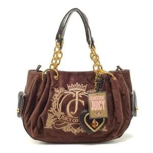 💯 % Authentic Juicy Couture Velour  Handbag