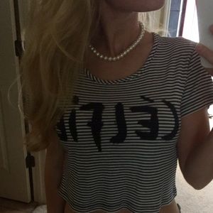 Forever 21 - Pinstripe knit fabric Celfie (Selfie)