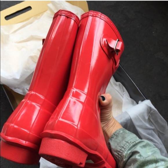 HUNTER original gloss short rain boots Sz 9 new - Picture 4 of 4