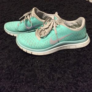 Tiffany Blue Nike Frees