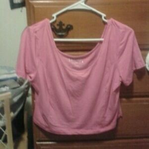 Pink crop top