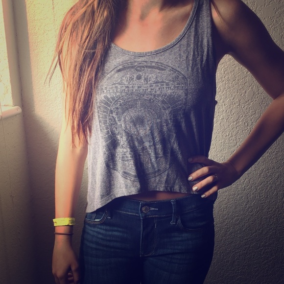Grey Billabong Crop Top