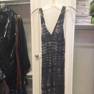 Black tie dye Gypsy maxi dress