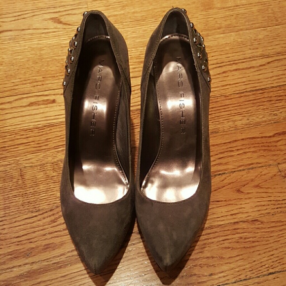 Marc Fisher grey heels - Picture 2 of 4