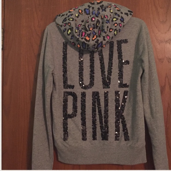 LIMITED EDITION VS PINK SEQUIN ZIP