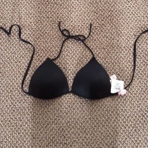 black swimsuit top XL