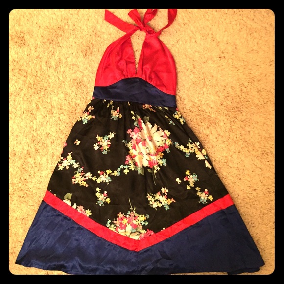 Forever 21 silky backless dress