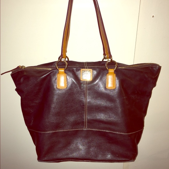 Dooney & Bourke sheep skin leather tote