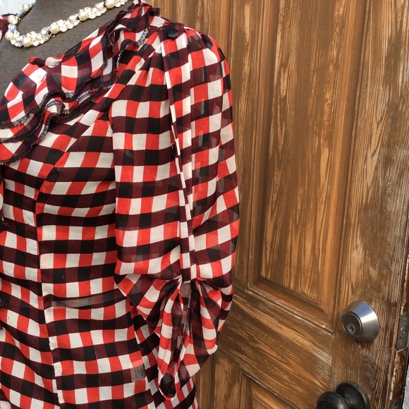 Checkered blouse - Picture 3 of 4