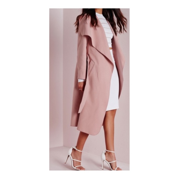 dusty pink raincoat