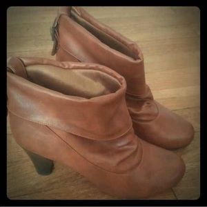 Tan booties Madden Girl