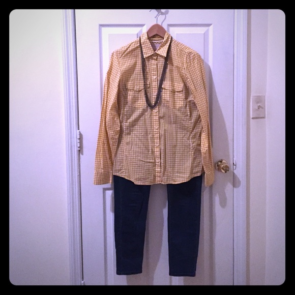 Banana Republic Gingham Soft Wash Shirt