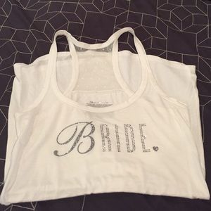 NWOT bride racer back tank top