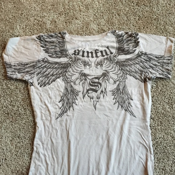Sinful angelic wings t-shirt