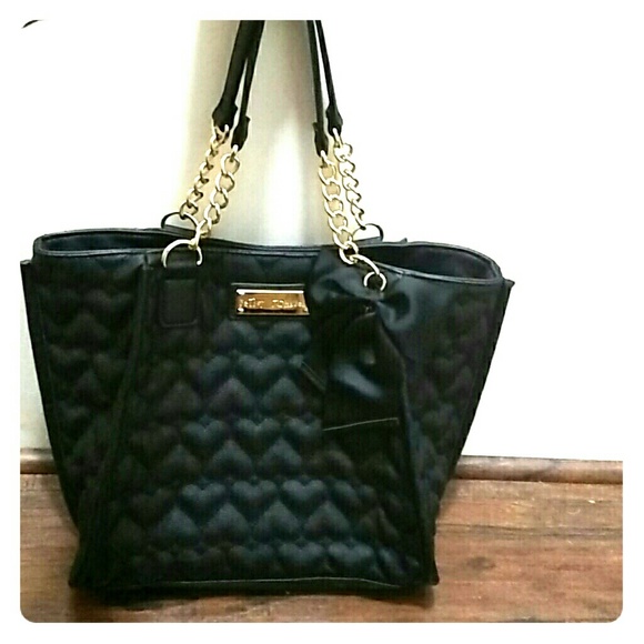 Betsey Johnson Black Heart Purse