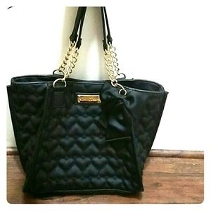 Betsey Johnson Black Heart Purse