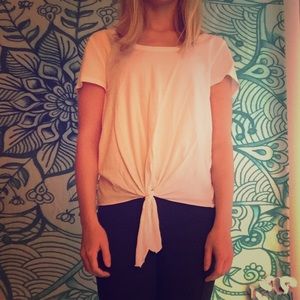 Banana Republic Front Knot Tee (White)