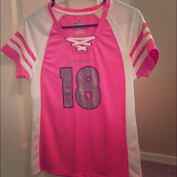 Denver Broncos Payton Manning pink jersey