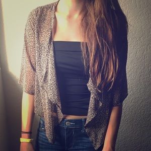 Cheetah print shawl