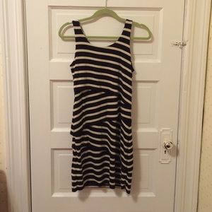 Cream and Black Dress from Ann Taylor LOFT