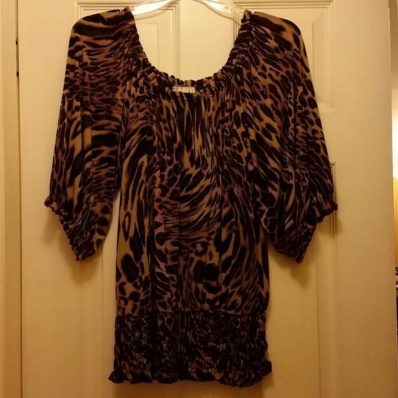 Leppard Print Top