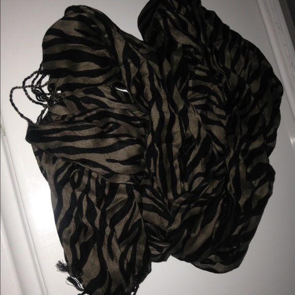 Zebra print scarf