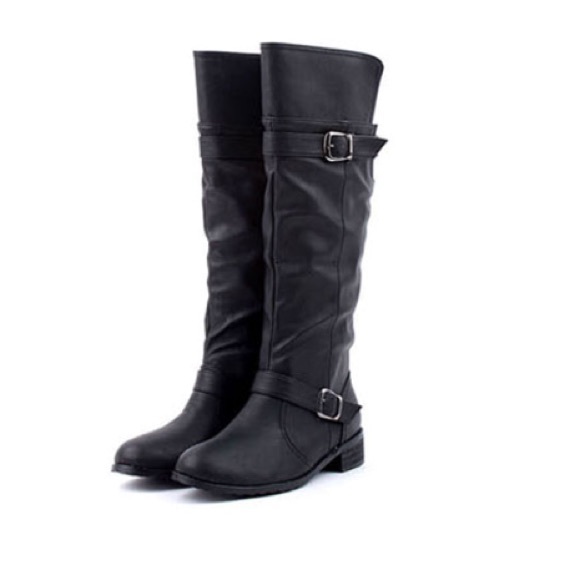 LAST PAIR Black knee high boots size 8.5 - Picture 2 of 4