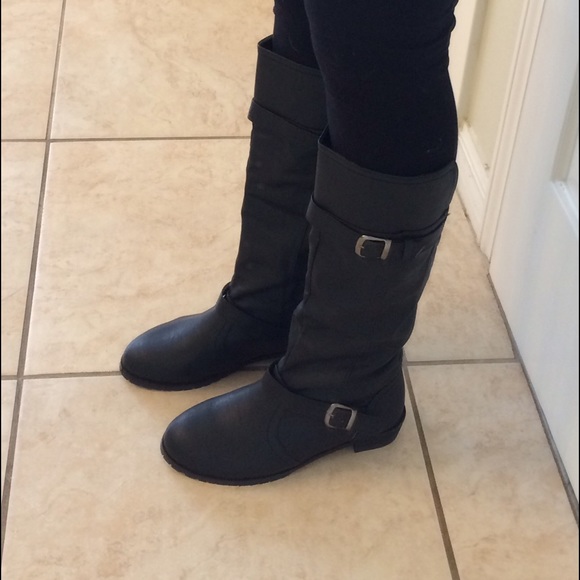 LAST PAIR Black knee high boots size 8.5 - Picture 4 of 4