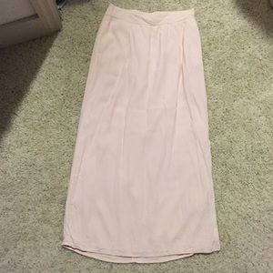 Loft Pink Maxi Skirt