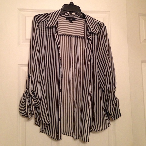 Black and white stripped shirt