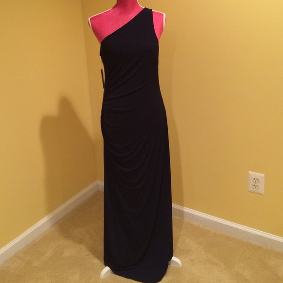 Laundry by Shelli Segal Navy blue elegant gown
