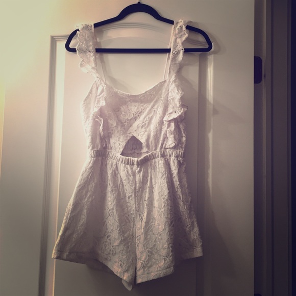 White Lace Romper