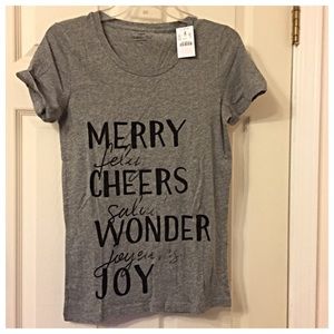 J. Crew Factory holiday tee