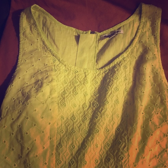 Neon Yellow Skater Dress