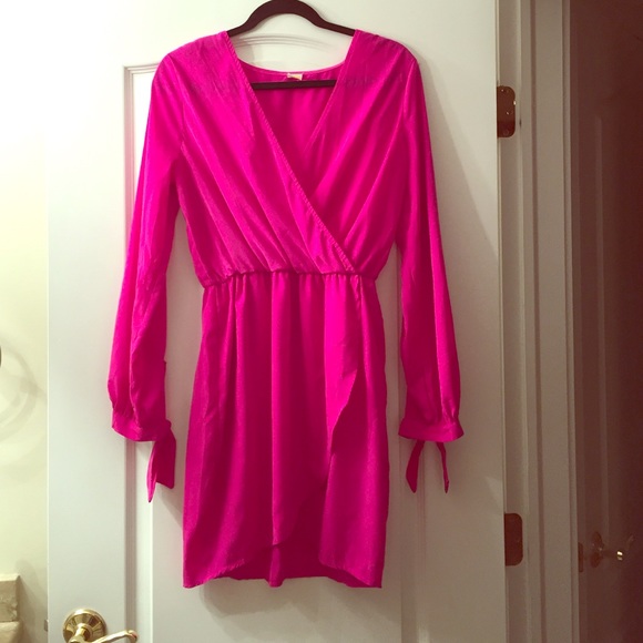 Pink Long Sleeved Dress