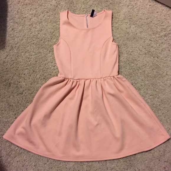 Pink H&M Spandex Skater Dress