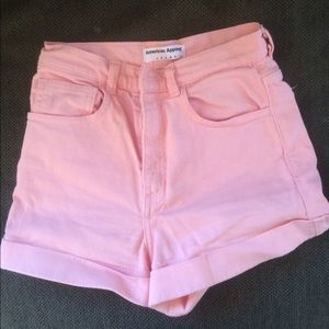 American apparel high waisted shorts