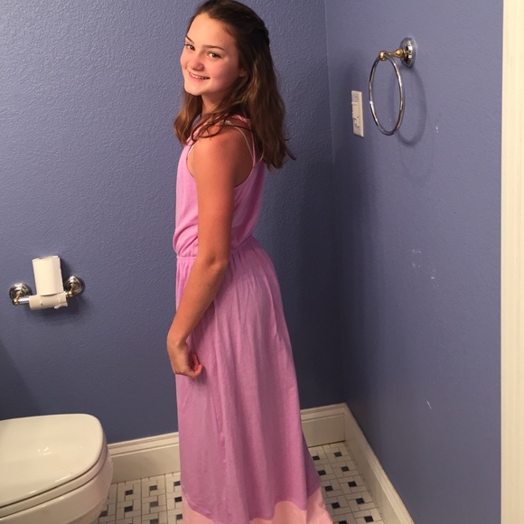 Pink and purple maxi dress - Picture 2 of 3