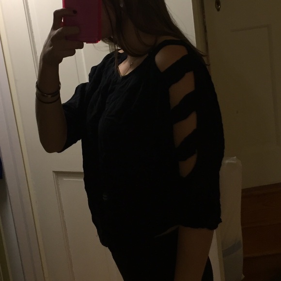 Black ladder shirt