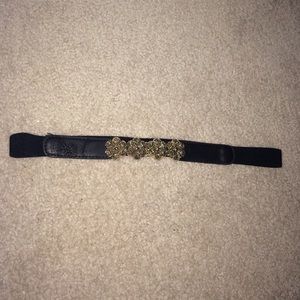 Black and gold waist belt-elastic