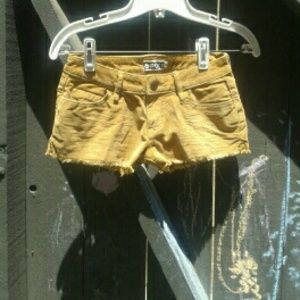 Mustard shorts